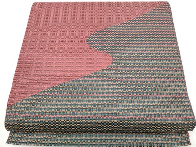 平和屋着物●本場筑前博多織　八寸名古屋帯　流水文　正絹　逸品　CABA5055hy
