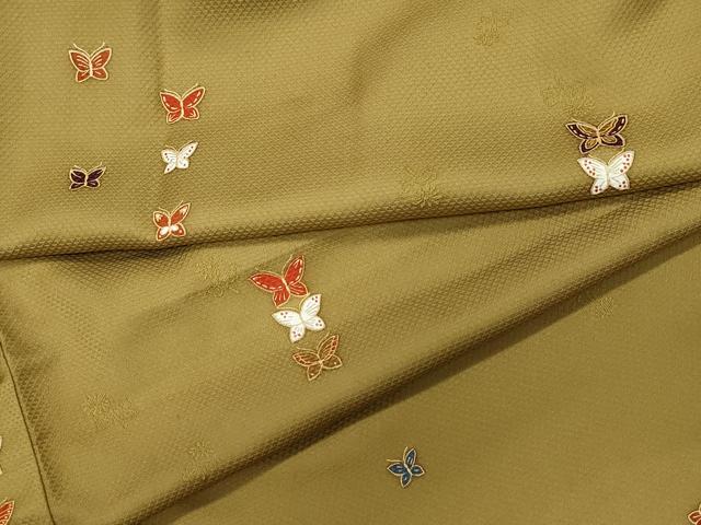 平和屋着物●上質な小紋　舞蝶文　金彩　正絹　逸品　CABA6060vf