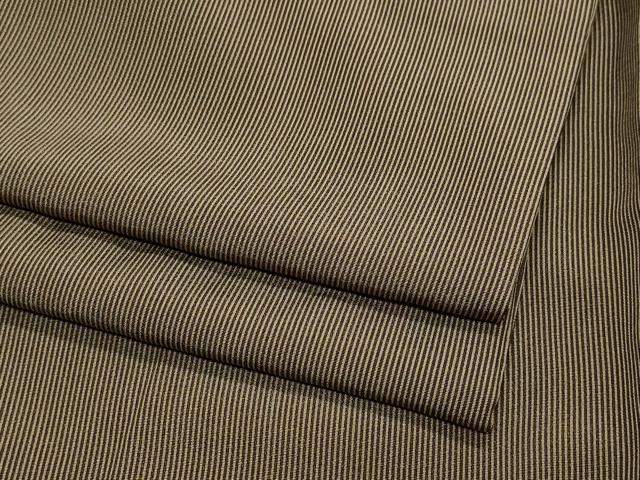 平和屋着物●江戸小紋　万筋　憲法色×白茶色　正絹　逸品　CABA6133vf