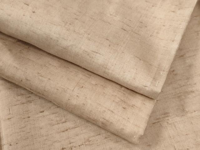 平和屋着物●上質な紬　色無地　水柿色　正絹　逸品　未使用　CABA6271yc