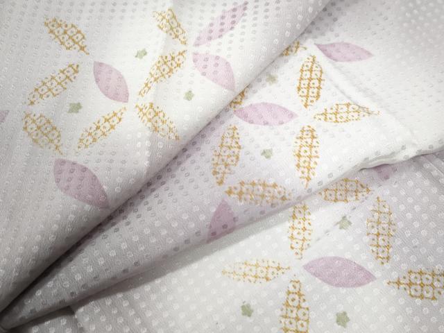 平和屋着物●長襦袢　無双仕立て　七宝吉祥文　蛍暈し　正絹　逸品　CABA6303yc
