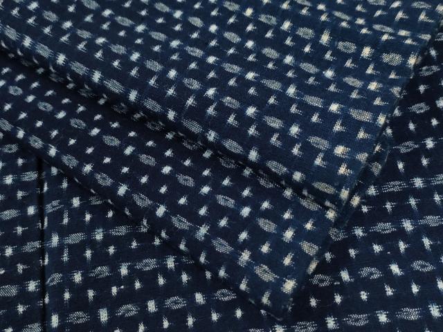 平和屋着物●久留米絣　単衣　吉祥文　綿　逸品　CABA6328yc