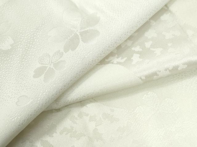 平和屋着物●長襦袢　無双仕立て　道長舞桜地紋　暈し染め　正絹　逸品　CABA6348yc