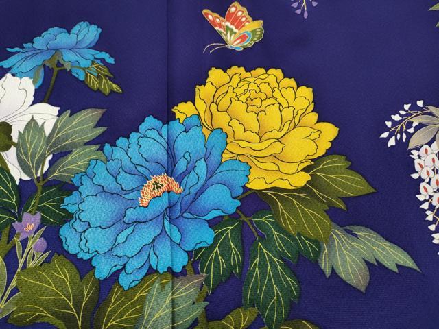 平和屋着物○豪華振袖 花蝶文 金彩 正絹 逸品 CABA8038ut