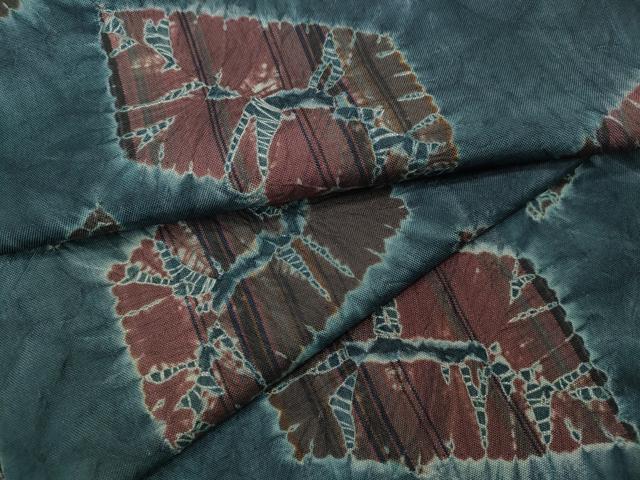 平和屋着物●上質な紬　絞り　吉祥文　正絹　逸品　CABA8131ut