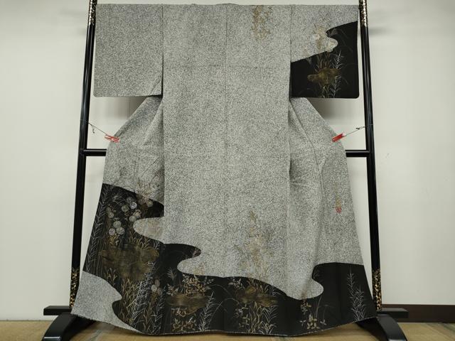 平和屋着物○英王室献上友禅作家 木下勝功 中国三大刺繍 スワトウ