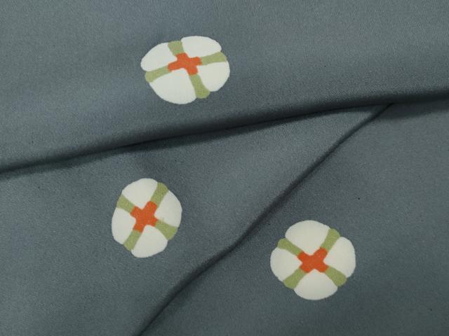 平和屋着物●長襦袢　無双仕立て　吉祥鞠文　正絹　逸品　CABA8199ut