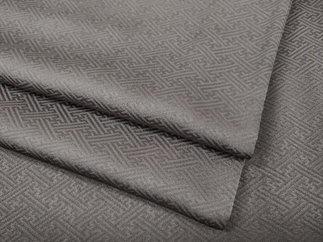 平和屋着物●上質な色無地　紗綾形地紋　薄色　正絹　逸品　CABA8215ut