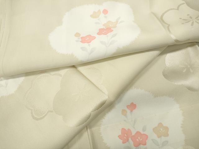 平和屋着物●長襦袢　無双仕立て　舞花文　正絹　逸品　CABA8275ut