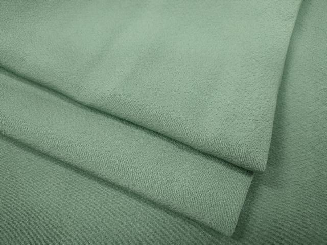 平和屋着物●上質な色無地　錆青磁色　正絹　逸品　CABA8335ut