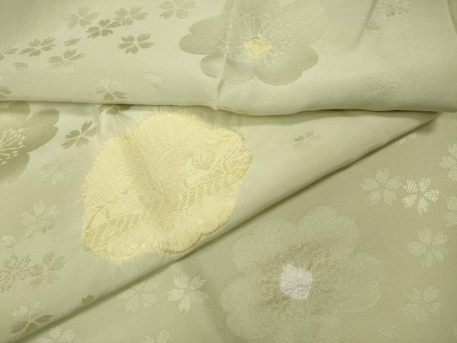 平和屋着物●長襦袢　袷　絞り　風景舞花地紋　正絹　逸品　CABA8356ut