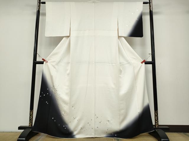 平和屋着物●訪問着　箔散らし　暈し染め　金銀彩　正絹　逸品　CABA8364ut