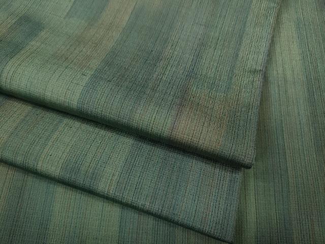 平和屋着物●上質な紬　縞　正絹　逸品　CABA8371ut