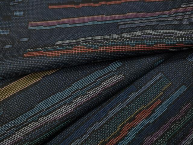 平和屋着物●本場大島紬　9マルキ　吉祥間道　正絹　逸品　CABA8383ut