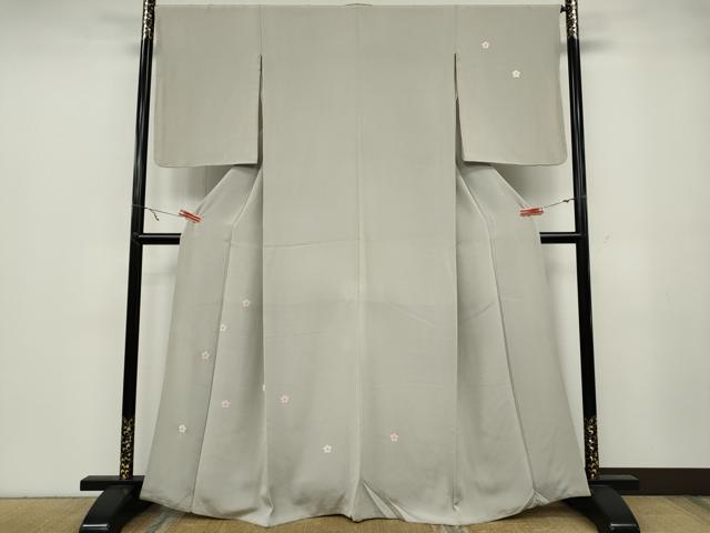 平和屋着物●訪問着　総刺繍　舞桜　金糸　正絹　逸品　CABA8399ut