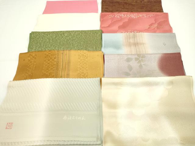 平和屋着物★和装小物　帯揚げ10枚セット　丹後ちりめん　正絹　逸品　CABA9207ju