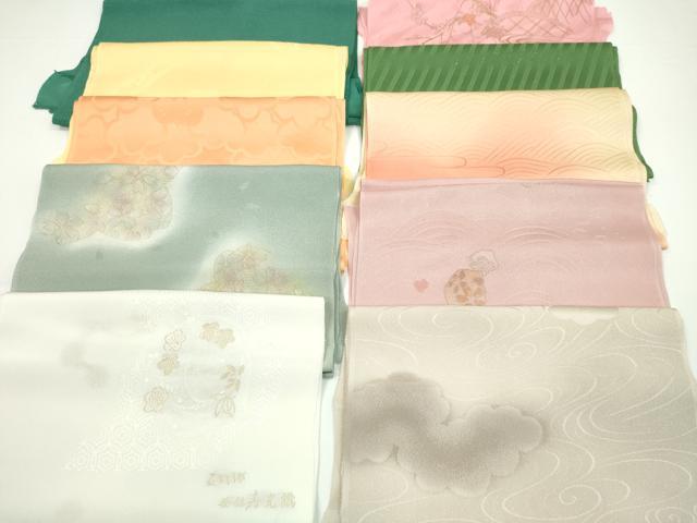 平和屋着物★和装小物　帯揚げ10枚セット　正絹　逸品　CABA9215ju