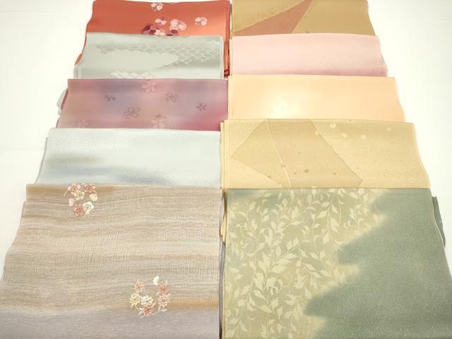 平和屋着物★和装小物　帯揚げ10枚セット　丹後ちりめん　正絹　逸品　CABA9222ju