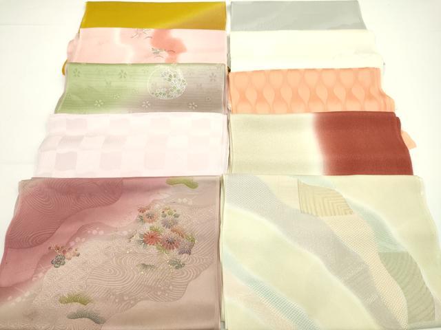 平和屋着物★和装小物　帯揚げ10枚セット　丹後ちりめん　正絹　逸品　CABA9223ju