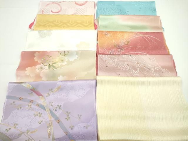 平和屋着物★和装小物　帯揚げ10枚セット　丹後ちりめん　正絹　逸品　CABA9225ju