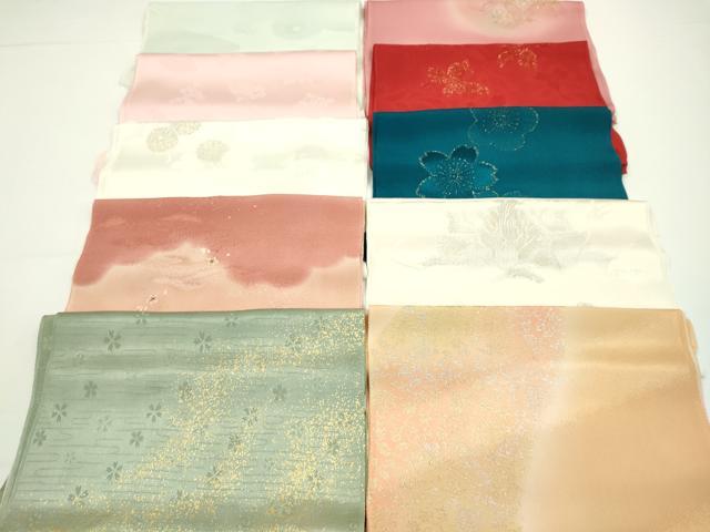 平和屋着物★和装小物　帯揚げ10枚セット　丹後ちりめん　正絹　逸品　CABA9226ju