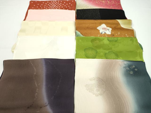 平和屋着物★和装小物　帯揚げ10枚セット　丹後ちりめん　正絹　逸品　CABA9239ju