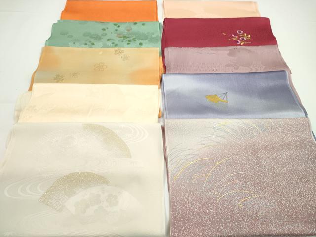 平和屋着物★和装小物　帯揚げ10枚セット　正絹　逸品　CABA9249ju