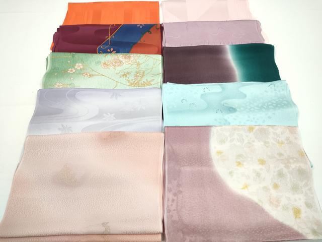 平和屋着物★和装小物　帯揚げ10枚セット　正絹　逸品　CABA9251ju