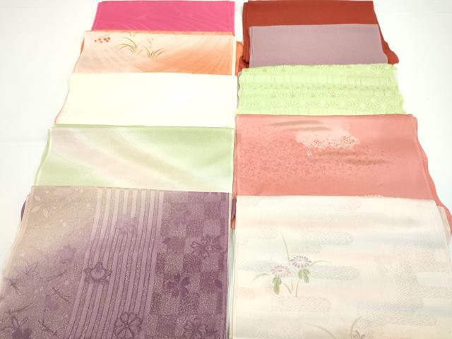 平和屋着物★和装小物　帯揚げ10枚セット　正絹　逸品　CABA9258ju