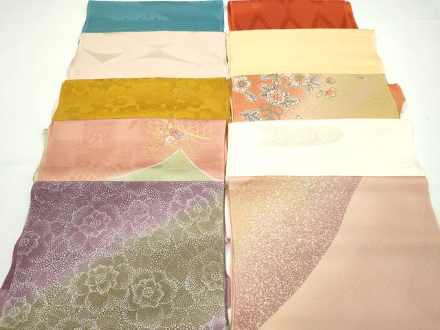 平和屋着物★和装小物　帯揚げ10枚セット　丹後ちりめん　正絹　逸品　CABA9259ju