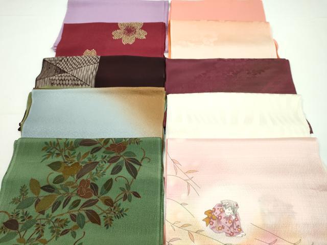 平和屋着物★和装小物　帯揚げ10枚セット　正絹　逸品　CABA9260ju