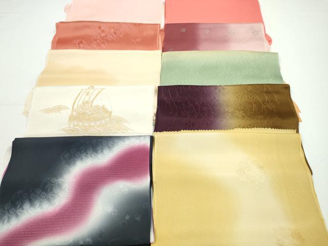 平和屋着物★和装小物　帯揚げ10枚セット　丹後ちりめん　正絹　逸品　CABA9268ju
