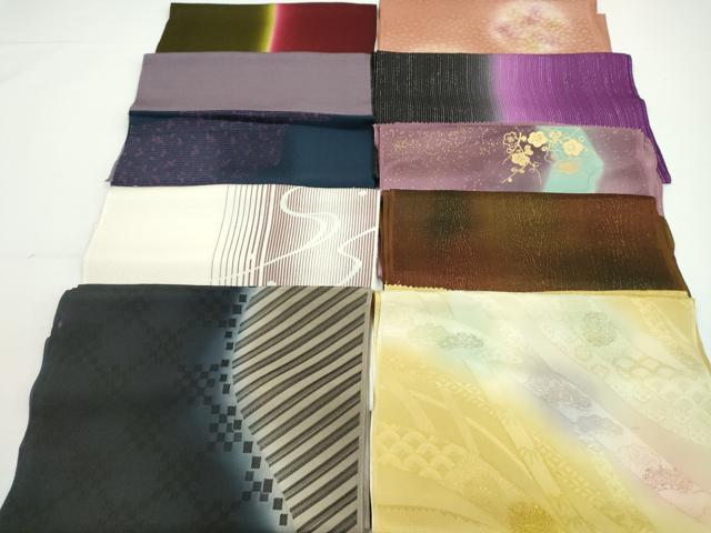 平和屋着物★和装小物　帯揚げ10枚セット　丹後ちりめん　正絹　逸品　CABA9269ju