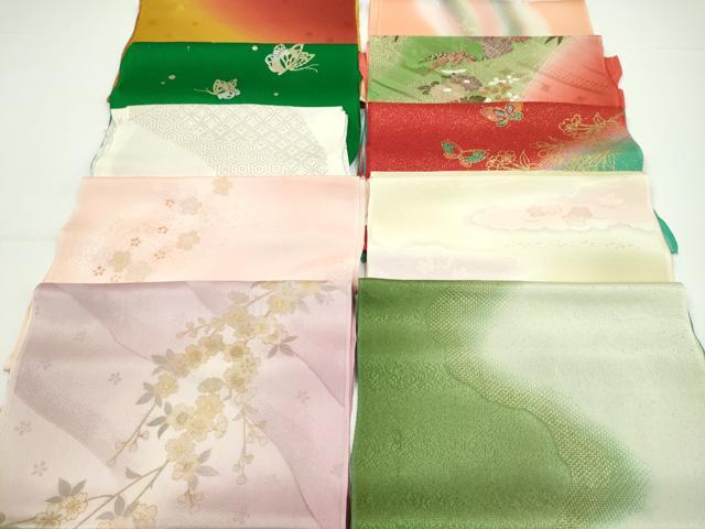 平和屋着物★和装小物　帯揚げ10枚セット　丹後ちりめん　正絹　逸品　CABA9270ju