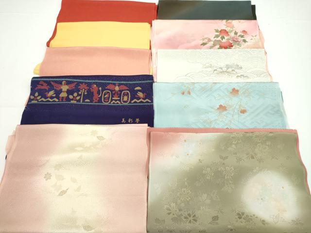 平和屋着物★和装小物　帯揚げ10枚セット　丹後ちりめん　正絹　逸品　CABA9273ju