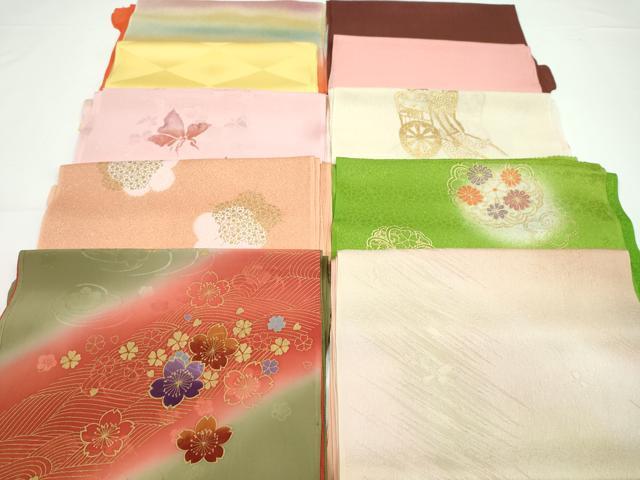 平和屋着物★和装小物　帯揚げ10枚セット　丹後ちりめん　正絹　逸品　CABA9276ju