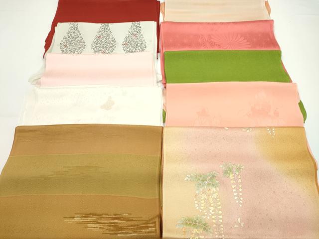 平和屋着物★和装小物　帯揚げ10枚セット　正絹　逸品　CABA9278ju