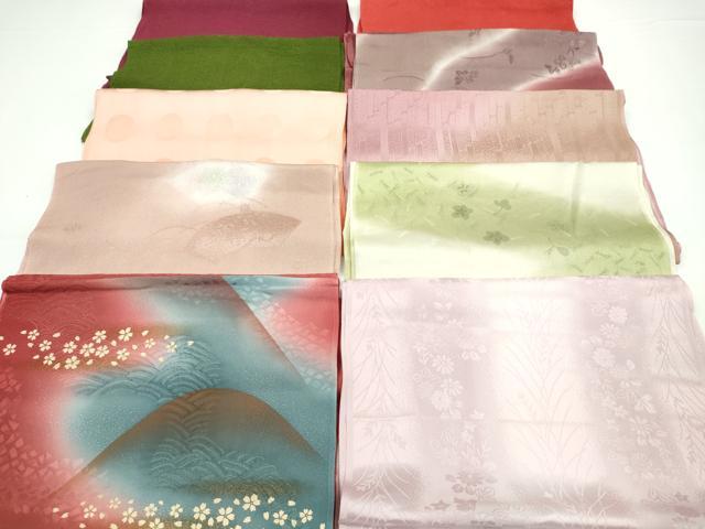平和屋着物★和装小物　帯揚げ10枚セット　正絹　逸品　CABA9281ju