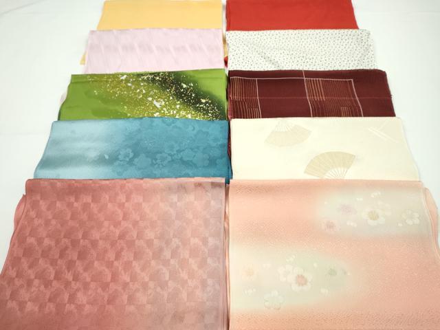 平和屋着物★和装小物　帯揚げ10枚セット　丹後ちりめん　正絹　逸品　CABA9282ju
