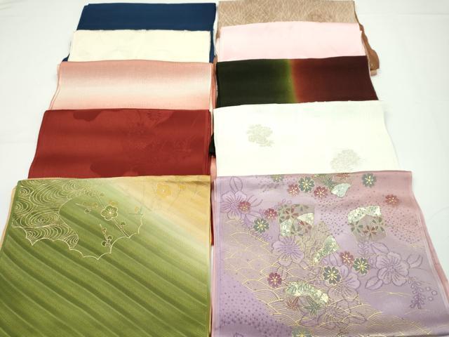 平和屋着物★和装小物　帯揚げ10枚セット　正絹　逸品　CABA9284ju