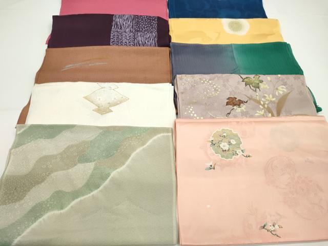 平和屋着物★和装小物　帯揚げ10枚セット　正絹　逸品　CABA9290ju