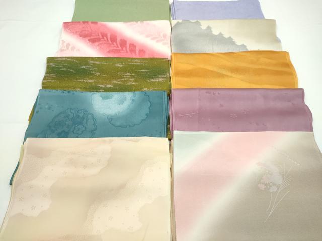 平和屋着物★和装小物　帯揚げ10枚セット　正絹　逸品　CABA9295ju