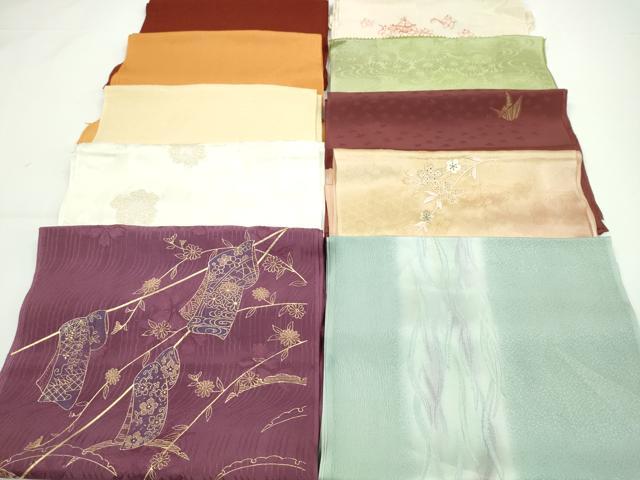 平和屋着物★和装小物　帯揚げ10枚セット　丹後ちりめん　正絹　逸品　CABA9297ju