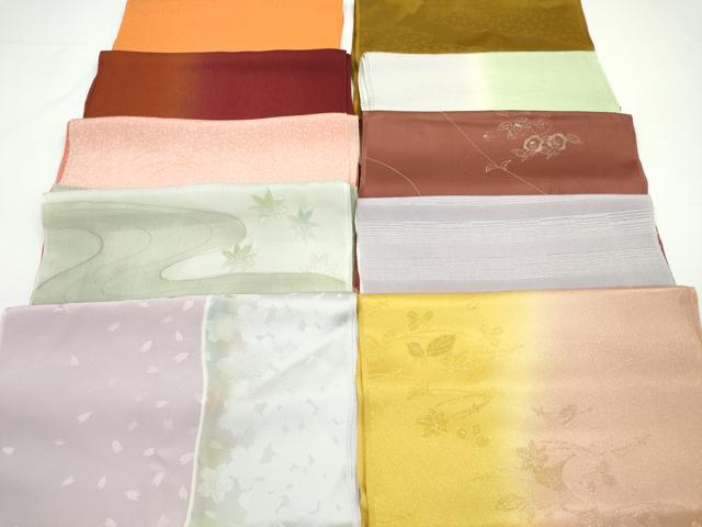 平和屋着物★和装小物　帯揚げ10枚セット　丹後ちりめん　正絹　逸品　CABA9299ju