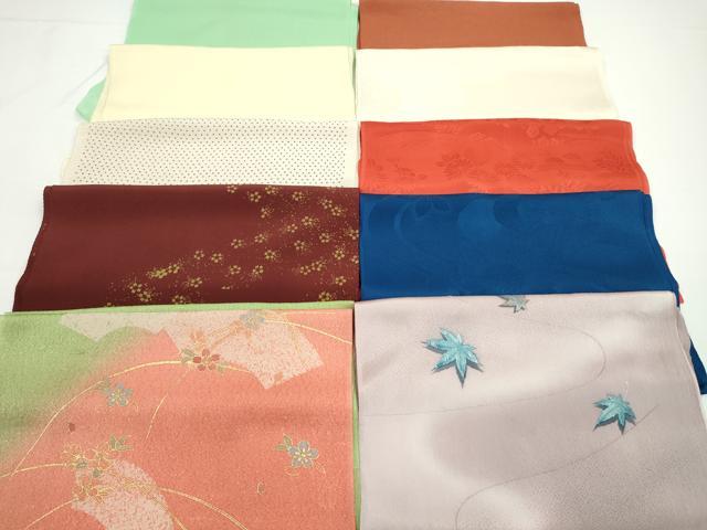 平和屋着物★和装小物　帯揚げ10枚セット　正絹　逸品　CABA9301ju