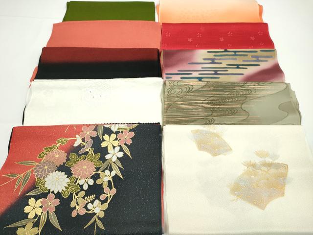 平和屋着物★和装小物　帯揚げ10枚セット　正絹　逸品　CABA9303ju