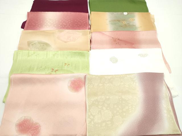 平和屋着物★和装小物　帯揚げ10枚セット　丹後ちりめん　正絹　逸品　CABA9308ju