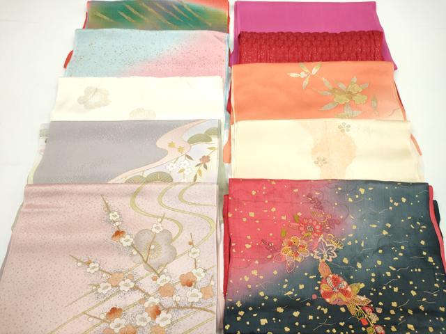 平和屋着物★和装小物　帯揚げ10枚セット　正絹　逸品　CABA9310ju