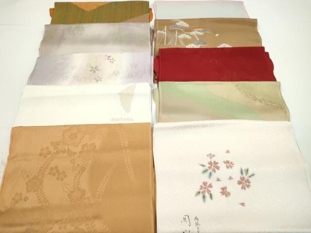 平和屋着物★和装小物　帯揚げ10枚セット　丹後ちりめん　正絹　逸品　CABA9311ju