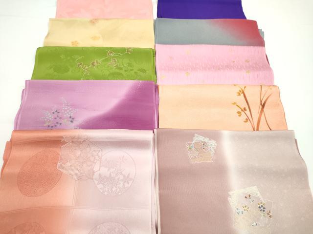 平和屋着物★和装小物　帯揚げ10枚セット　丹後ちりめん　正絹　逸品　CABA9313ju